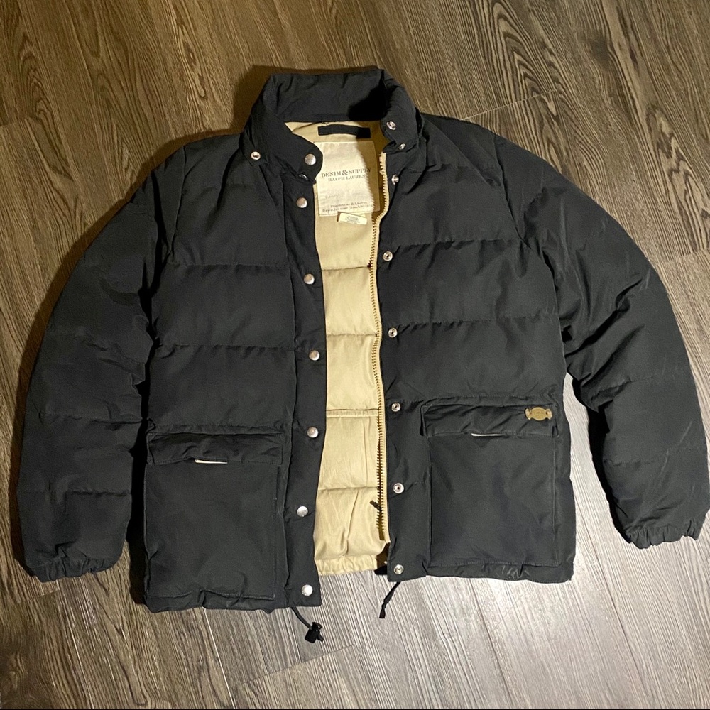 Ralph Lauren Denim & Supply Black Puffer Jacket